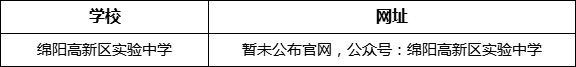 綿陽市綿陽高新區(qū)實驗中學網(wǎng)址是什么？