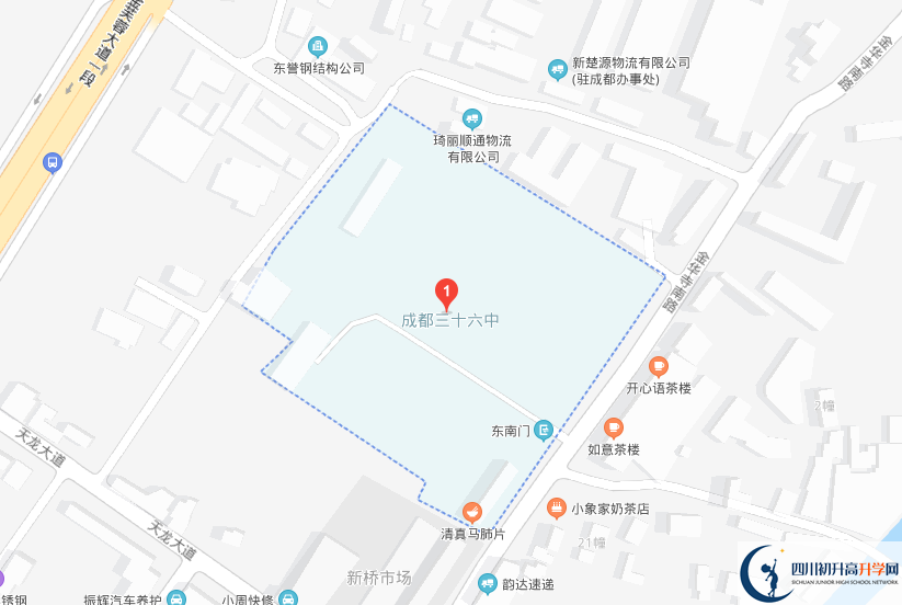 成都市第三十六中學(xué)校地址在哪里？