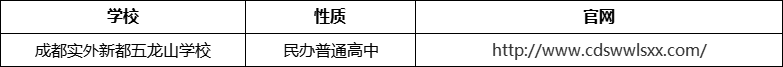 成都市成都實外新都五龍山學(xué)校官網(wǎng)、網(wǎng)址、官方網(wǎng)站