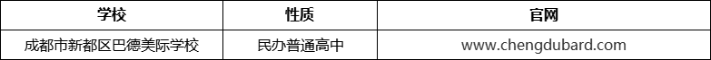 成都市新都區(qū)巴德美際學(xué)校官網(wǎng)、網(wǎng)址、官方網(wǎng)站